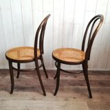 Chaises bistrot bois courbé