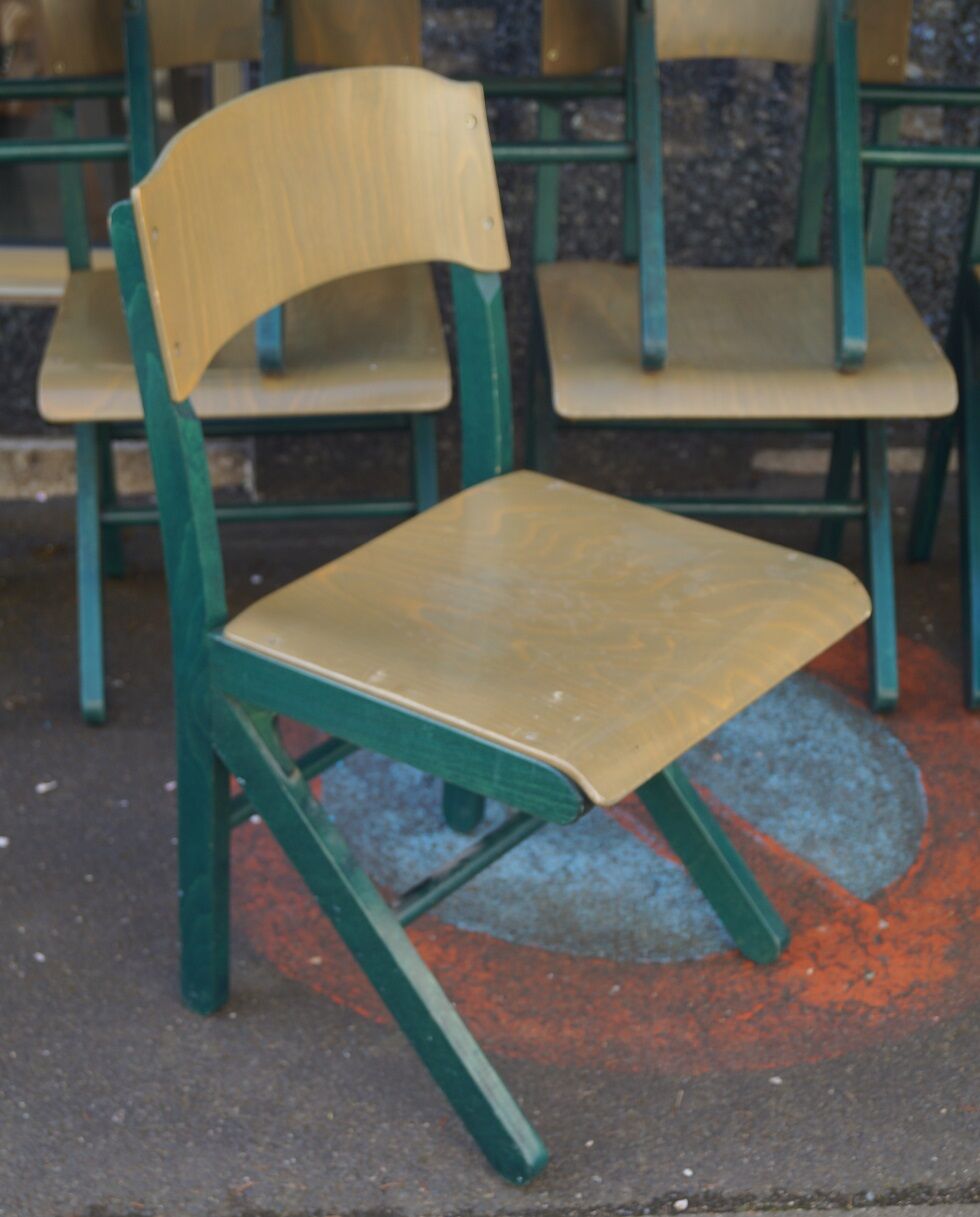 Set of 10 Bauman chairs 1980