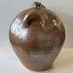 Large round stoneware jar