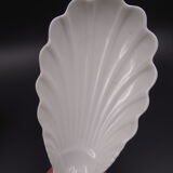 Set of 7 cups in white porcelain and in the shape of a shell - Pillivuyt around 1940