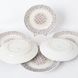 Lot of 6 plates K & G Luneville, model Thann France 1920/1930