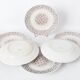 Lot de 6 assiettes K & G Lunéville, modèle Thann France 1920/1930