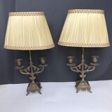 Pair of bedside lamps