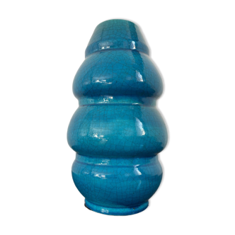 Vase Art Déco céramique craquelée Francis Bichoff