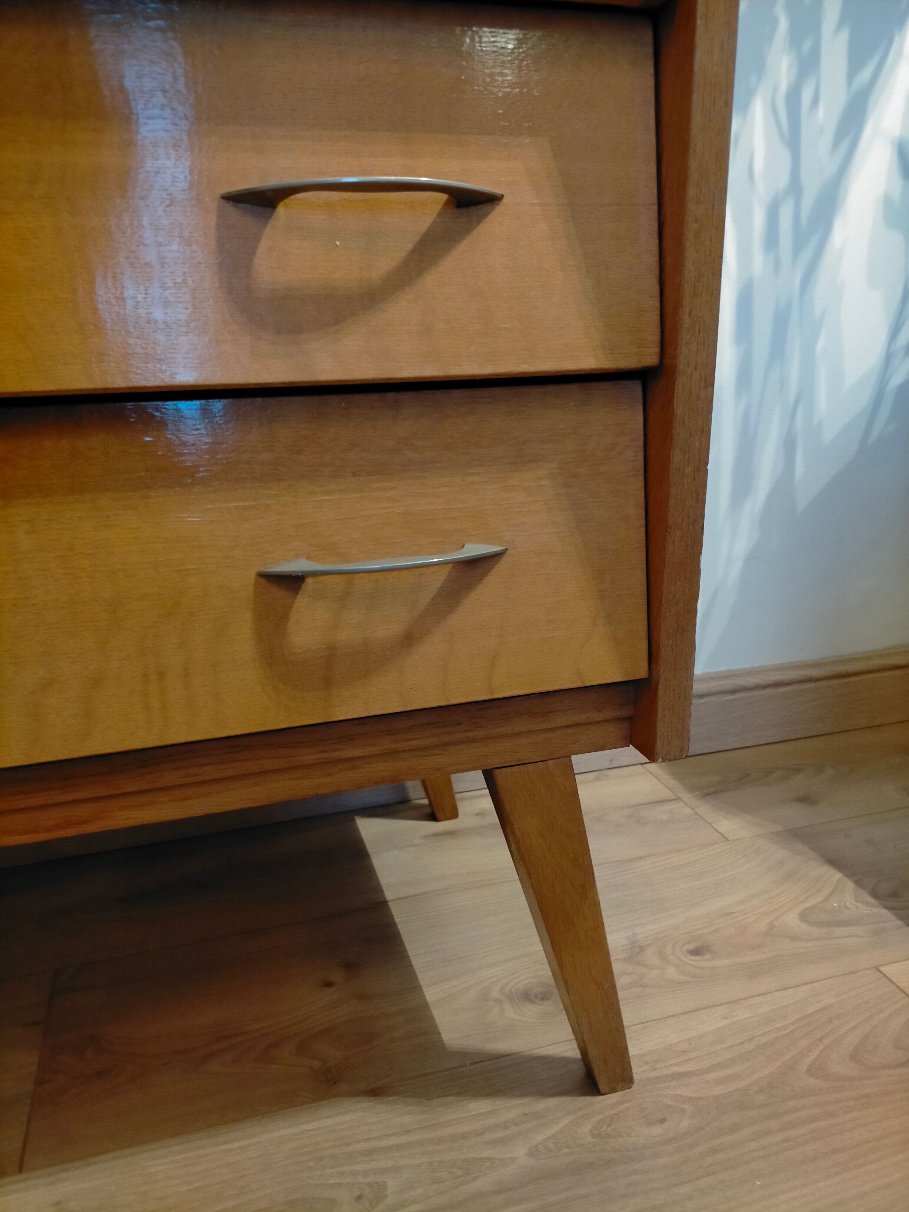 Scandinavian dresser vintage compass feet