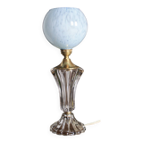 Lampe en cristal et verre de Clichy