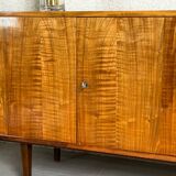 Violetta sideboard in walnut and mahogany, Piotrkowskie Fabryki Mebli, Poland, 1960.