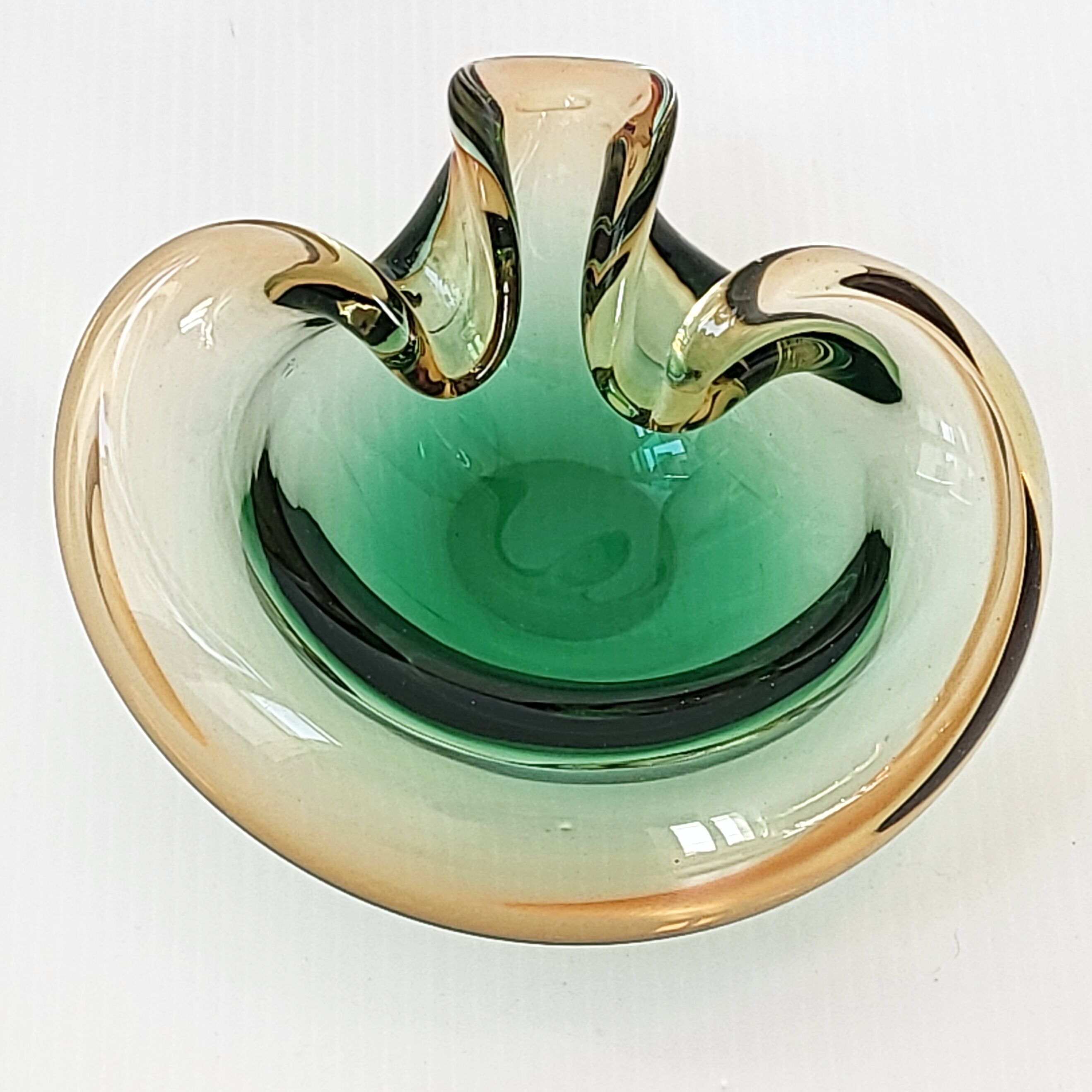 Vintage murano glass pouch tray 1960