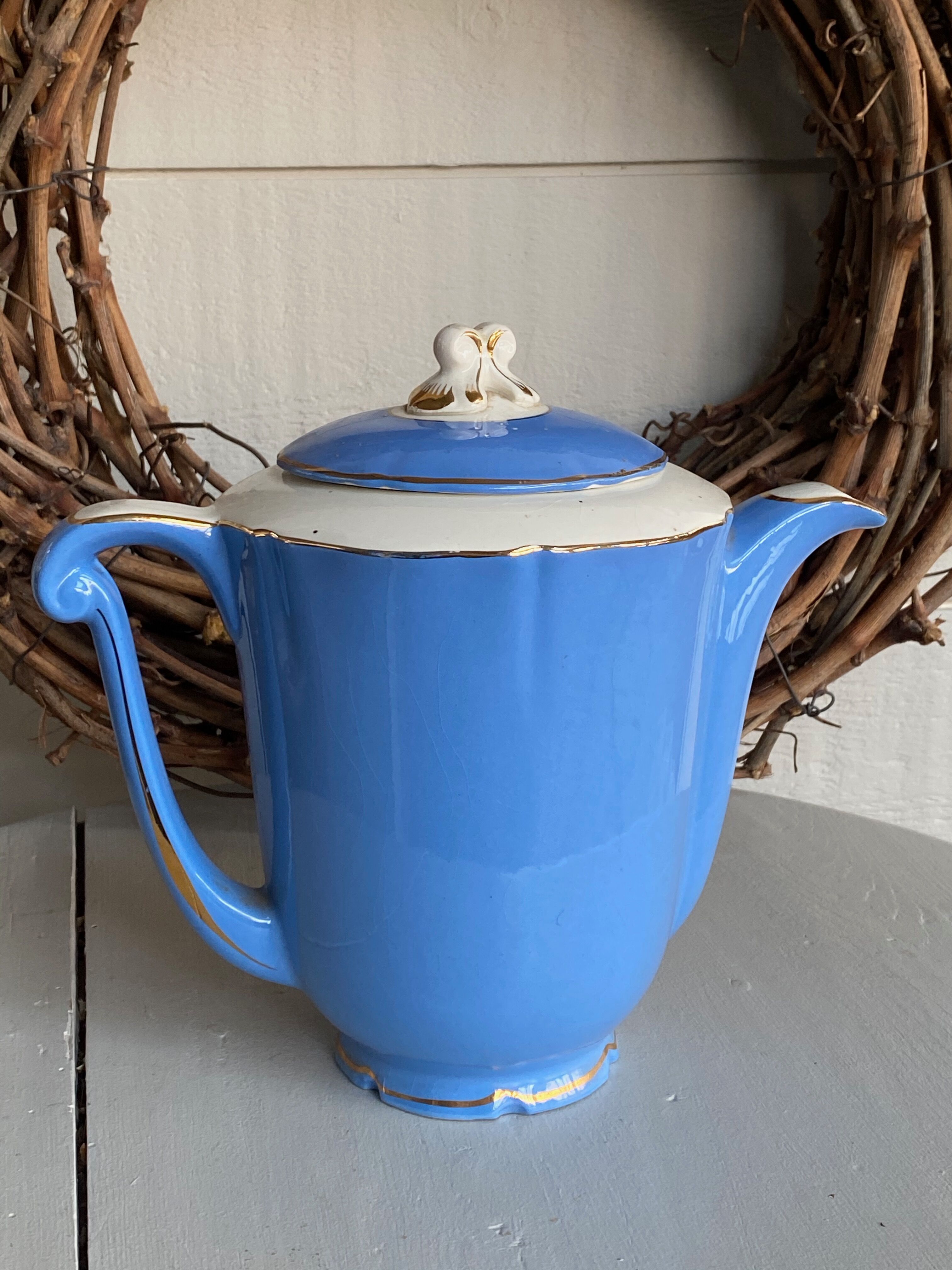 Blue coffee maker St Amand