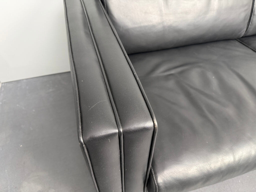 2-seater leather sofa, Studio Line 190 by Jürgen Lange for Walter Knoll, Germany, 1970s