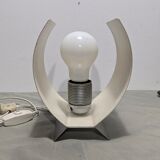 Table Lamp Space Age Design Vintage 70s Brushed Aluminium