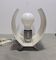 Lampe De Chevet Table Space Age Design Vintage 70 Aluminium Brossé
