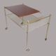 Vintage coffee table with rack Serving trolley on wheels