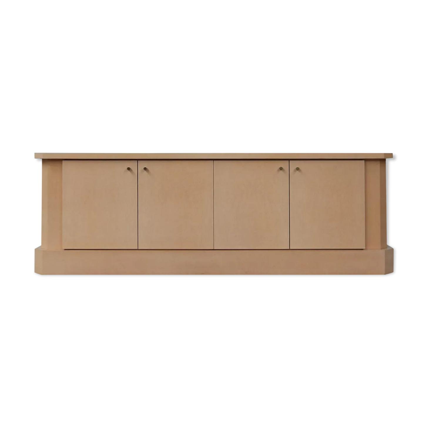 Ivory lacquer sideboard by Jean-Claude Dresse