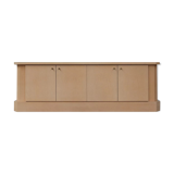 Ivory lacquer sideboard by Jean-Claude Dresse
