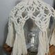 Canister glass macramé decoration
