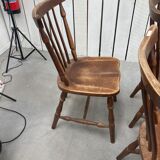 Ensemble de 5 chaises de bistrot style western