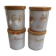 Set of 4 stoneware pots