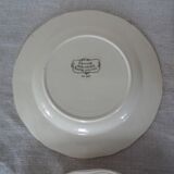 6 plates dessert H.Loux Sarreguemines Obernai