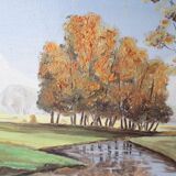 Landscape oil painting