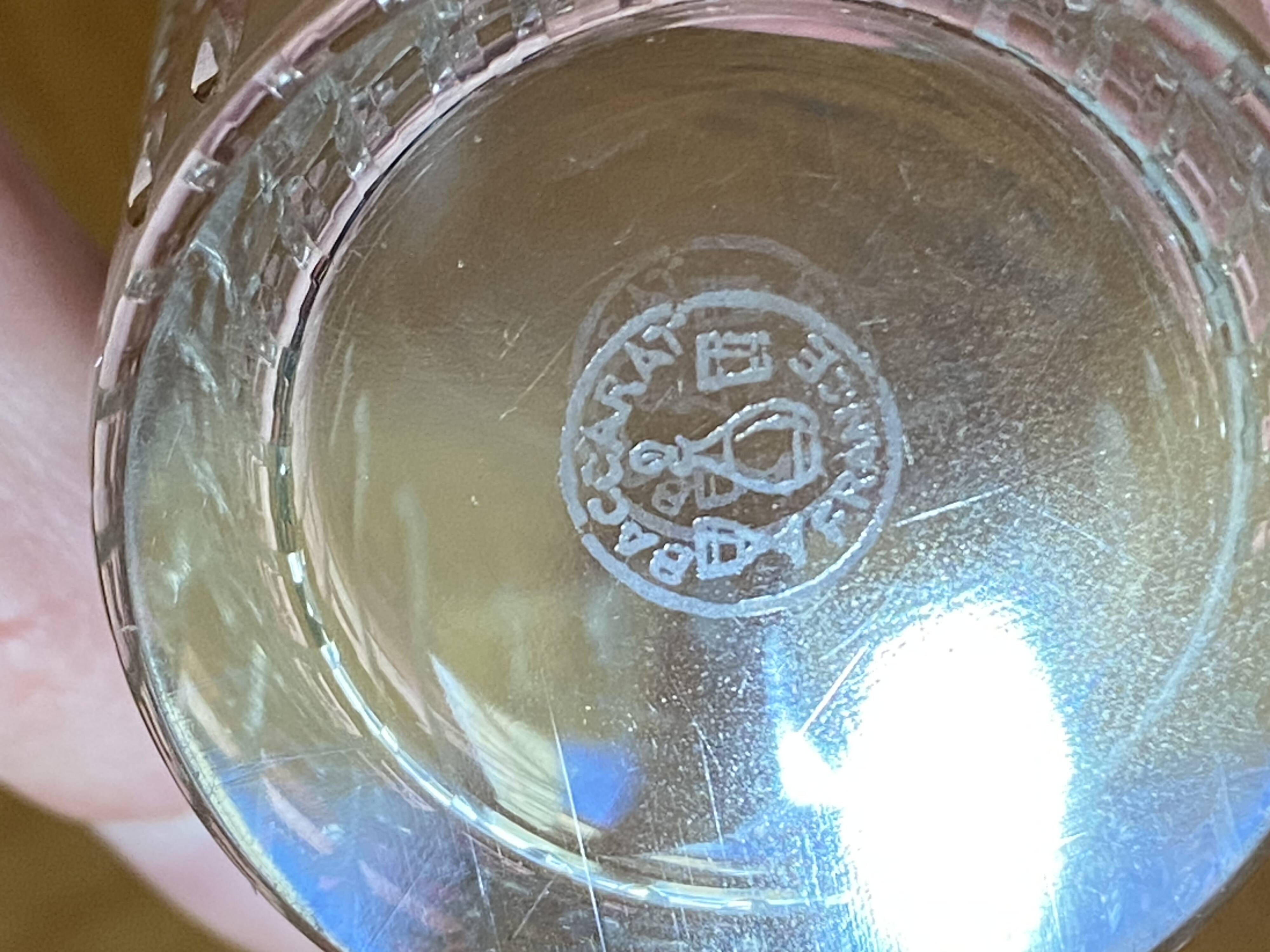 Baccarat crystal goblets