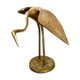 Vintage brass heron