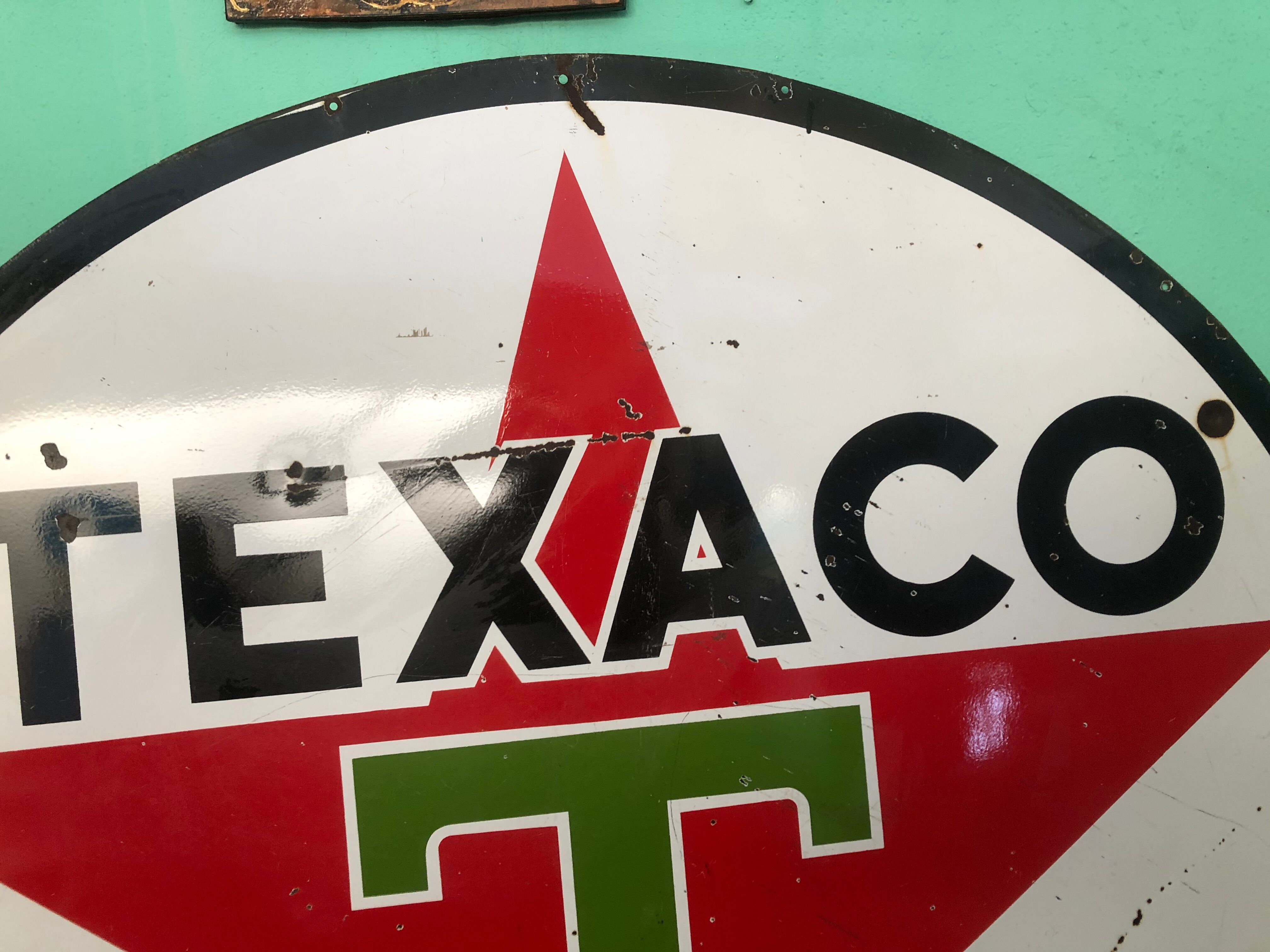 US texaco advertising plate from 1958