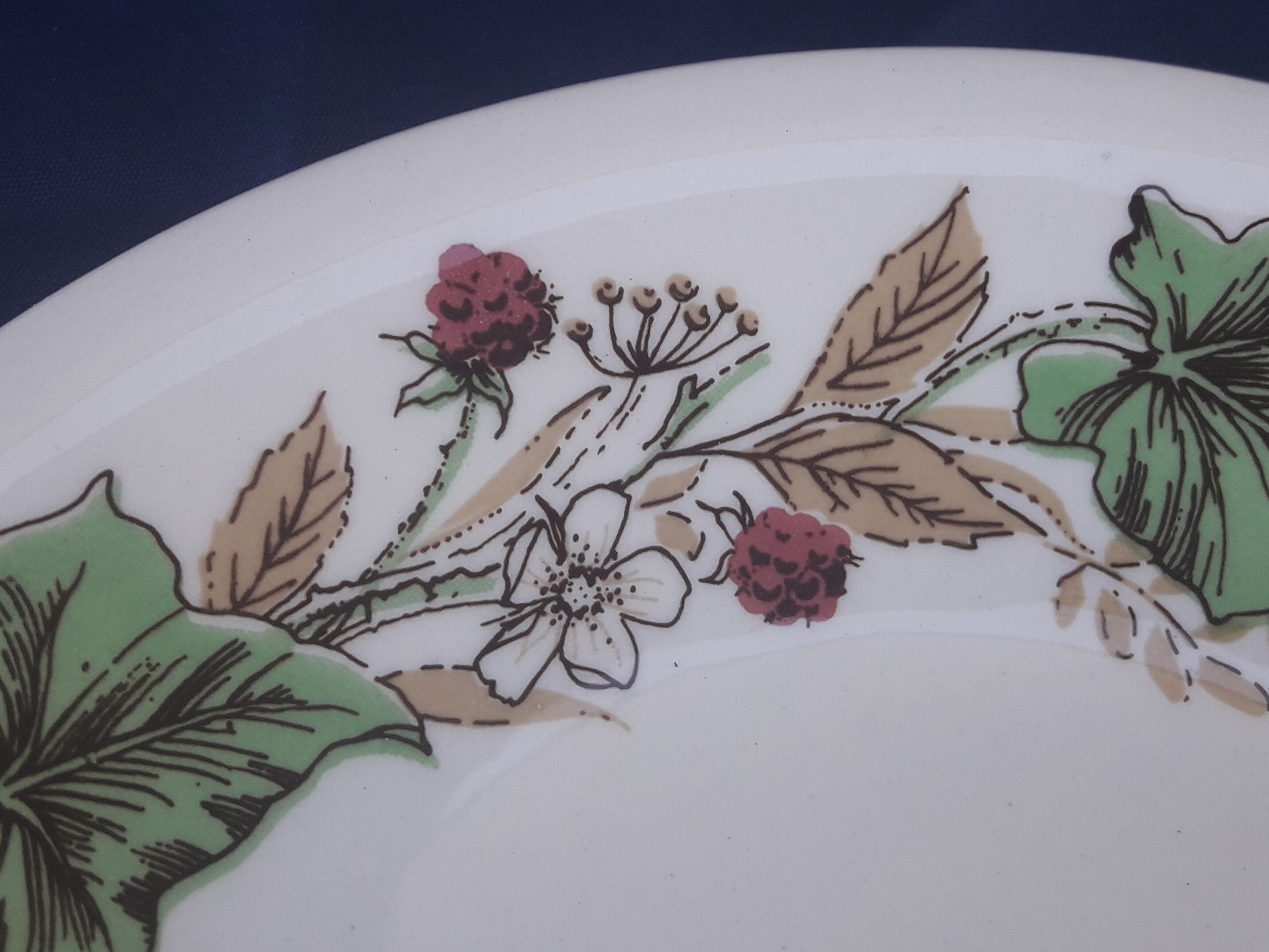 2 assiettes en faïence anglaise John Tams diam  19 cm