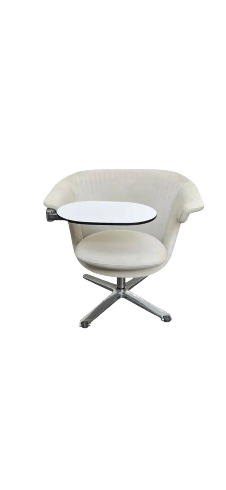 Steelcase I2i swivel armchair with tablet.