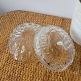 Sucrier en verre moulé