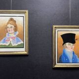 Pair of fixed under glass