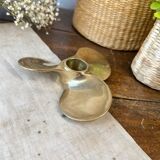 Brass "propeller" candle holder