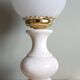 Globe lamp and alabaster base