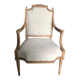 Louis XVI period armchair in raw wood