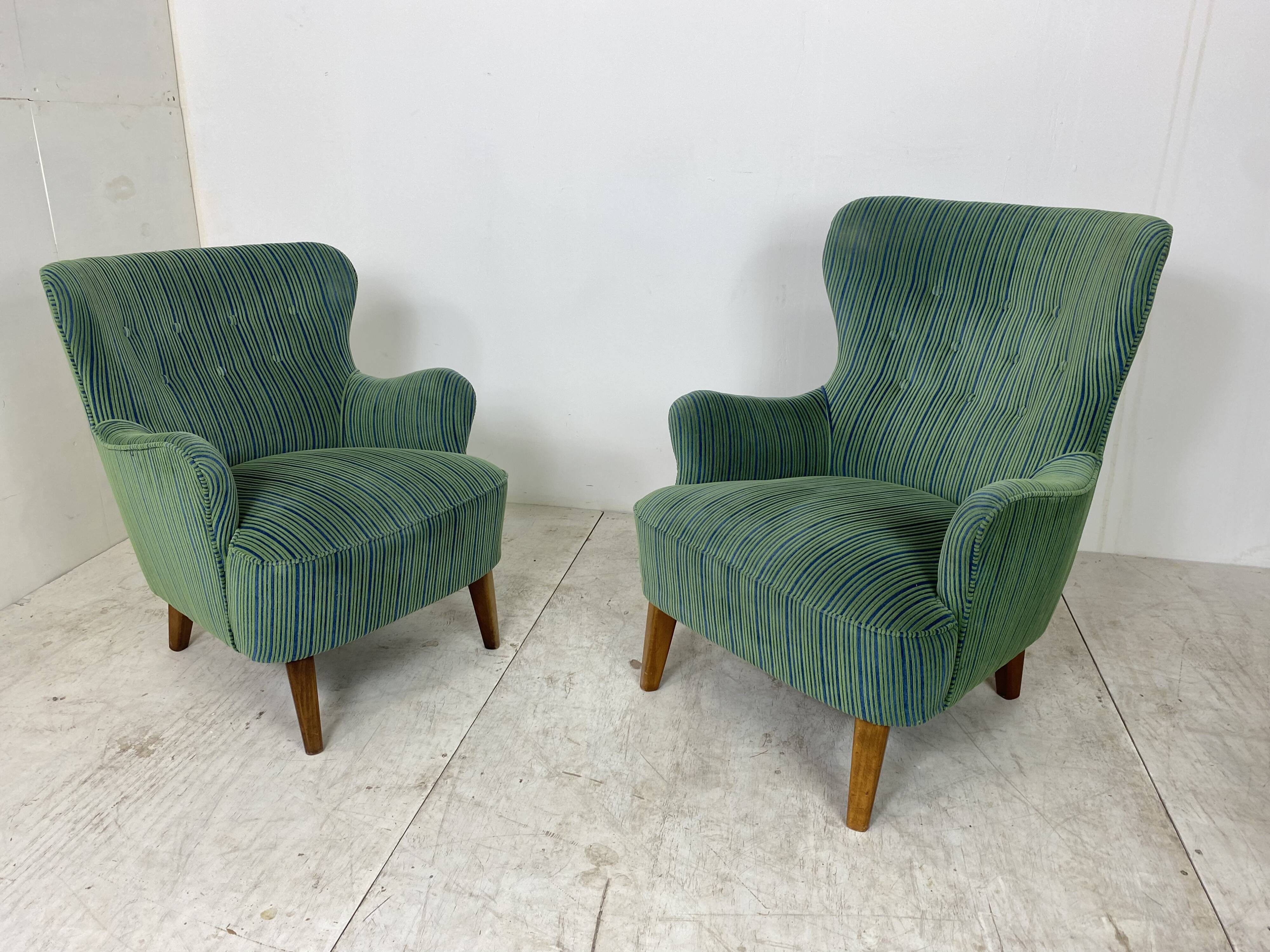 Vintage Lounge Chairs by Theo Ruth for Artifort, 1950s, Set of 2