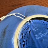 Mid-century German studio pottery wall plate by Thoms Keramik, 1960s.