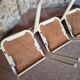 Set of 4 vintage French school chairs – Stackable chairs – 1920s