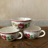 Sugar lot, cups, saucers Digoin