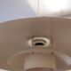 Lyfa pendant lamp from the 1970s, white metal shade, Denmark