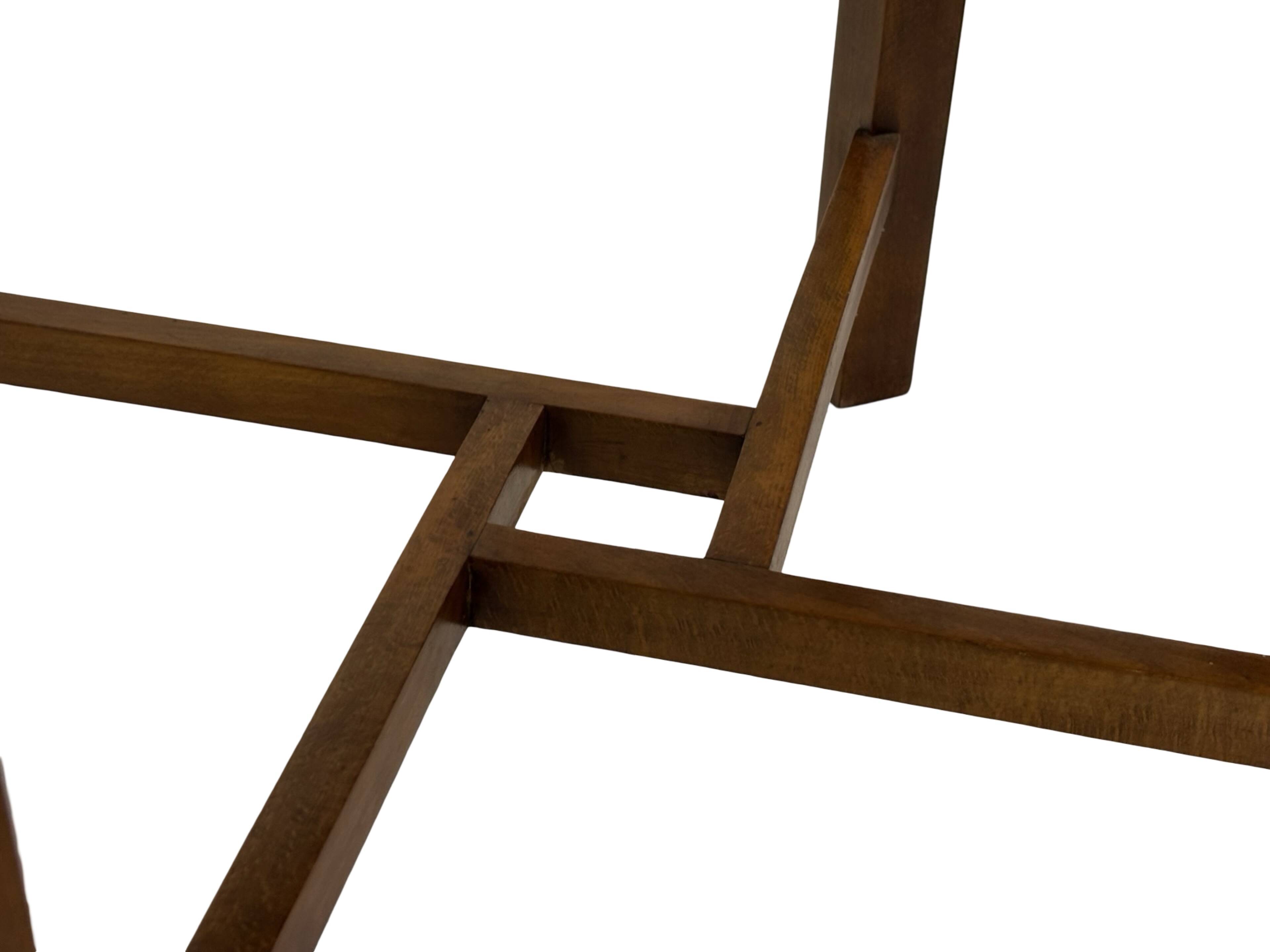 Art Deco side table walnut wood design 30's