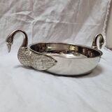 Silver swan basket