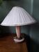 Vintage lamp from the 1940s with its pleated shade.