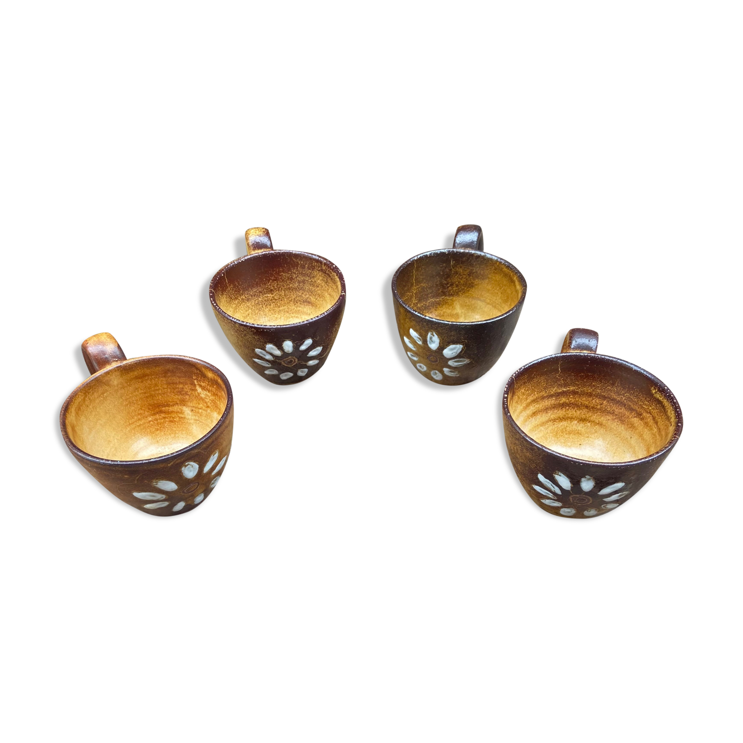 Set of 4 cups at coffee Vallauris 70
