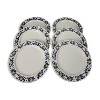 6 assiettes plates Villeroy et Boch