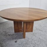 Elm dining table by Luigi Gorgoni from the 80s