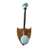 Wooden and ceramic coat rack