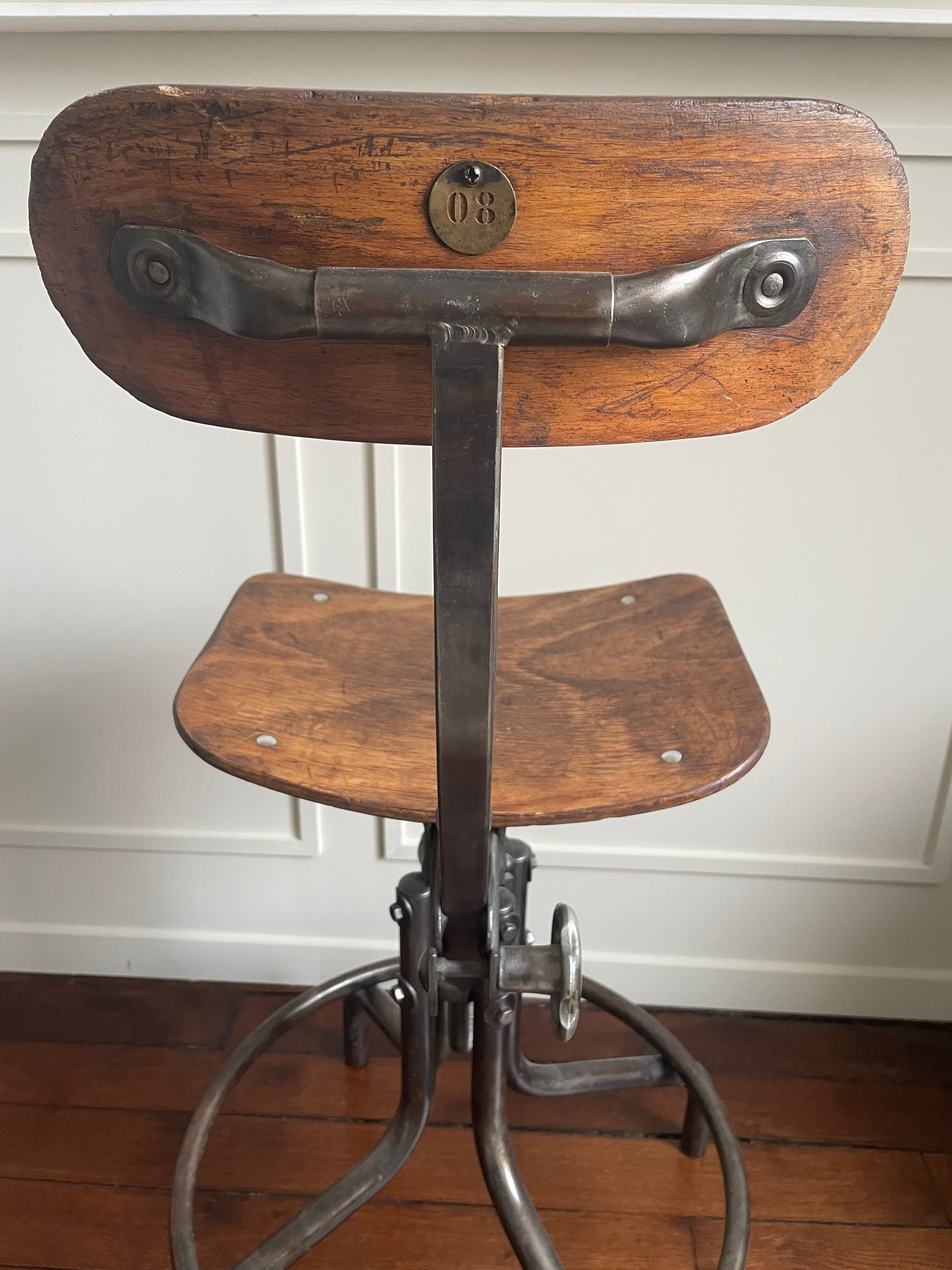 Atelier chair bienaise metal and wood