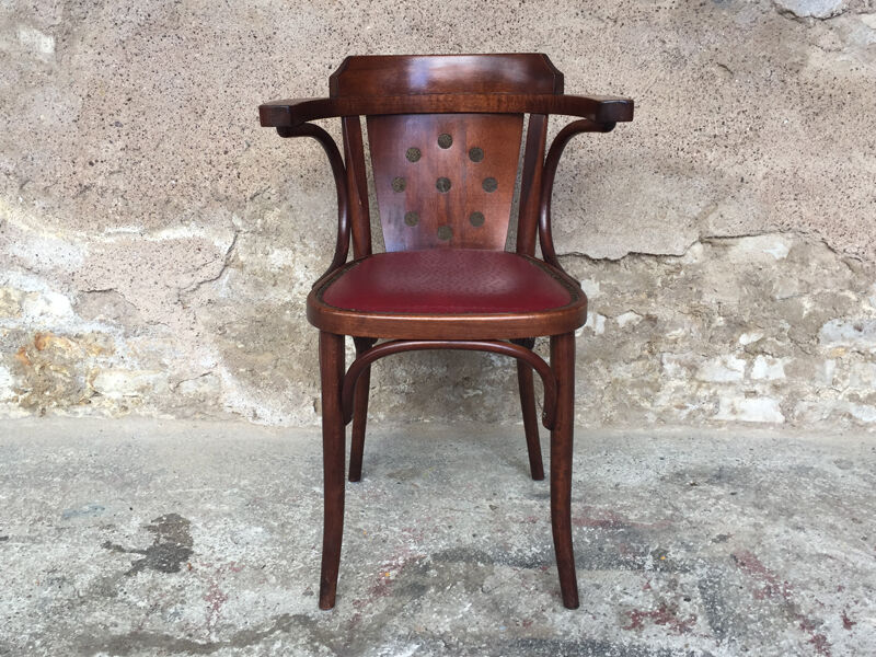 Bistro armchairs, bentwood, Scheepers, made in Belgium