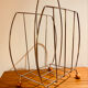 Vintage metal magazine rack