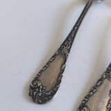 Set of 8 small spoons in solid silver